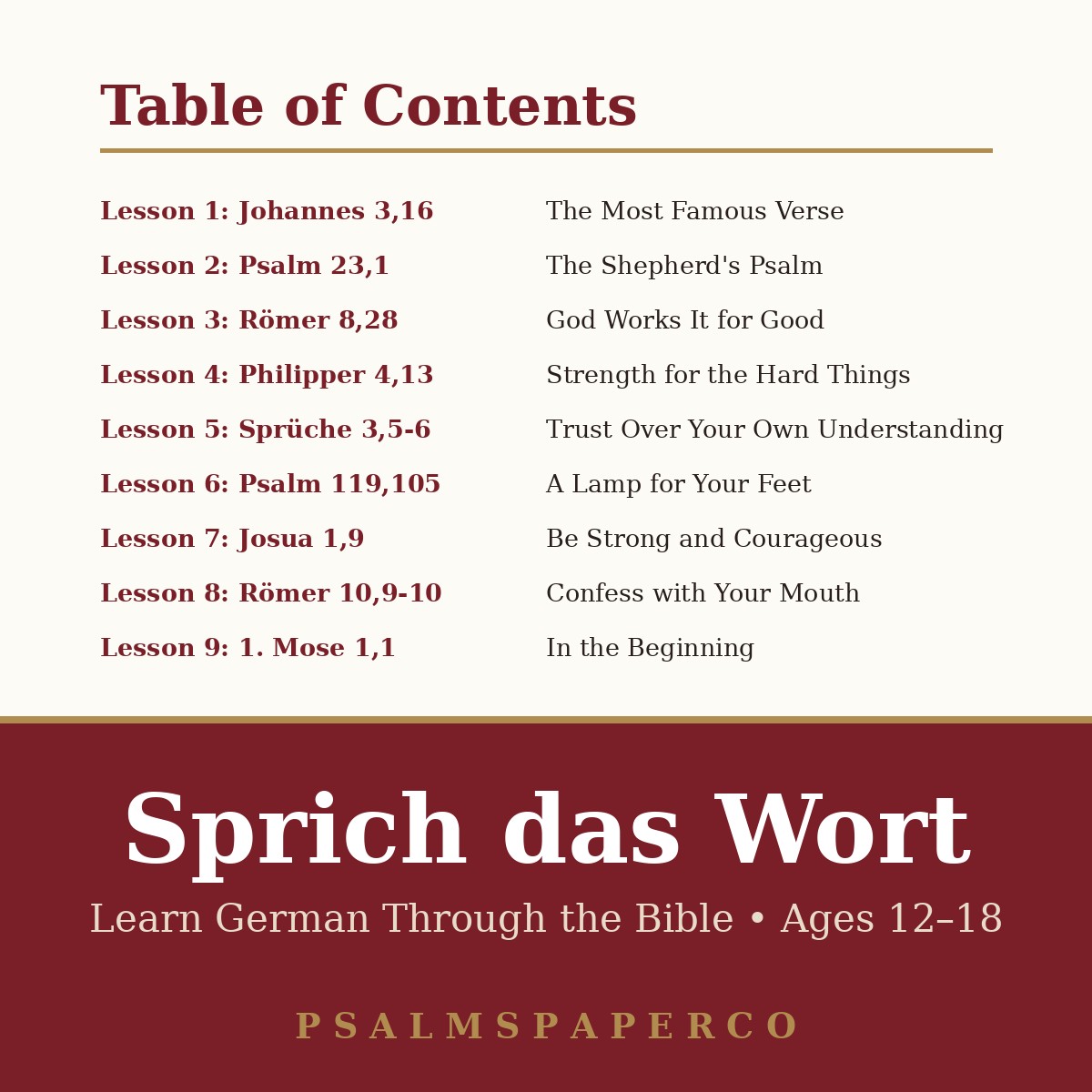 Learn German Through the Bible